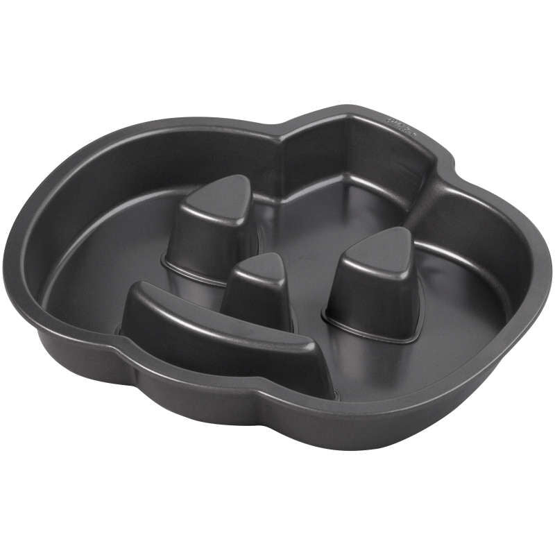 Wilton Halloween Non-Stick Pumpkin-Shaped Fluted Cake Pan, 11 x 10-Inch