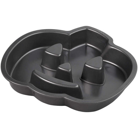 Wilton Halloween Non-Stick Pumpkin-Shaped Fluted Cake Pan, 11 x 10-Inch