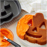 Wilton Halloween Non-Stick Pumpkin-Shaped Fluted Cake Pan, 11 x 10-Inch