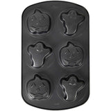 Wilton Halloween Ghost and Pumpkin Mini Cake Pan, 6-Cavity