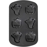 Wilton Halloween Ghost and Pumpkin Mini Cake Pan, 6-Cavity