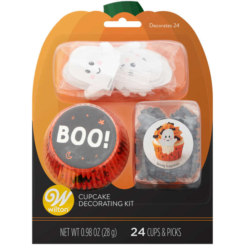 Whimsical Ghost Cupcake Decorating Kit, 24 Sets