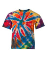Youth Rainbow Cut-Spiral Tie-Dyed T-Shirt