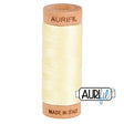 Cotton Thread 80wt Light Lemon Aurifil Spool