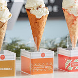 The Konery Pumpkin Spice Waffle Cones - 144/Case