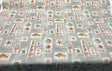 Waverly Sun N Shade Beach Comber Gray Sandcastle Polyester Fabric - Gray, Beige, Burnt Orange, Tan, Aqua, 54" Width (1 Yard)