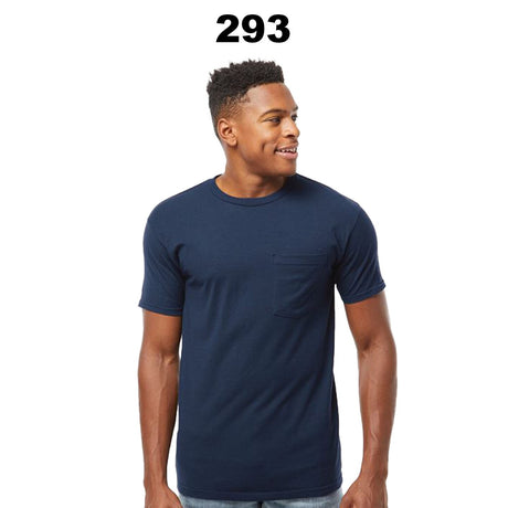 Tultex® Heavyweight Jersey Pocket Crew Neck Short SleeveT-Shirt