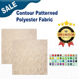 1 Yard Contour Patterned Polyester Fabric