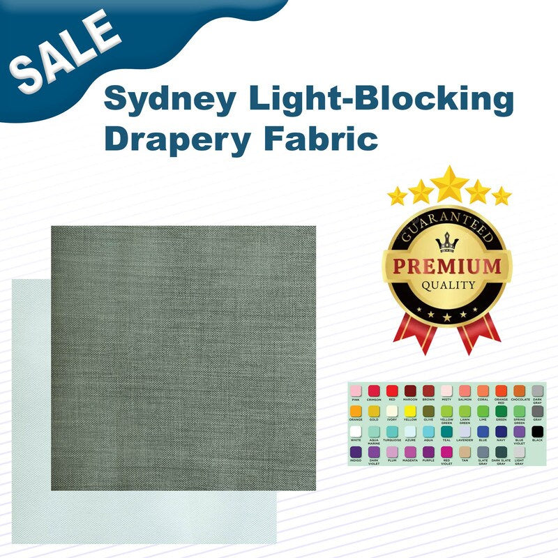 1 Yard Sydney Light Blocking Drapery Fabric