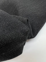 Italian Wool Fabric Gray Black