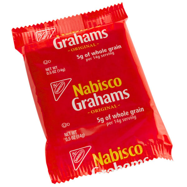 Nabisco 2-Count (0.49 oz.) Original Graham Crackers Snack Pack - 200/Case