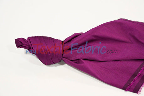 Faux Silk Polyester Dupioni Fabric - Solid Texture, 54" Width, Multiple Colors (Yards, Bolts, Sample Swatch)
