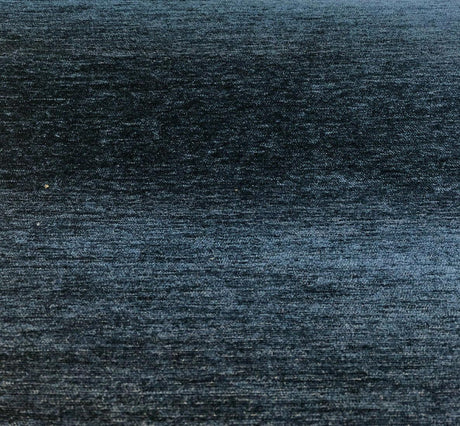 Barcelona Navy Blue Chenille Upholstery Fabric - Solid Navy Blue, 56" Width (1 Yard)
