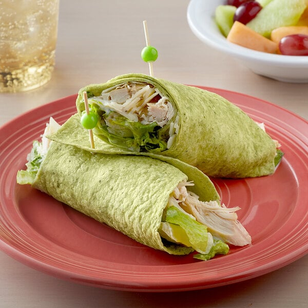 Father Sam's Bakery 10" Garden Spinach Tortillas - 144/Case