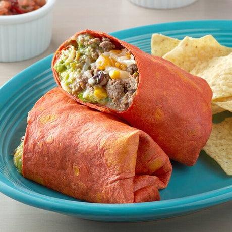 Father Sam's Bakery 12" Dark Sun Dried Tomato Tortillas - 72/Case