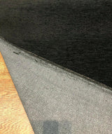 Barcelona Soft Chenille Upholstery Fabric - Black, 56" Width (1 Yard)