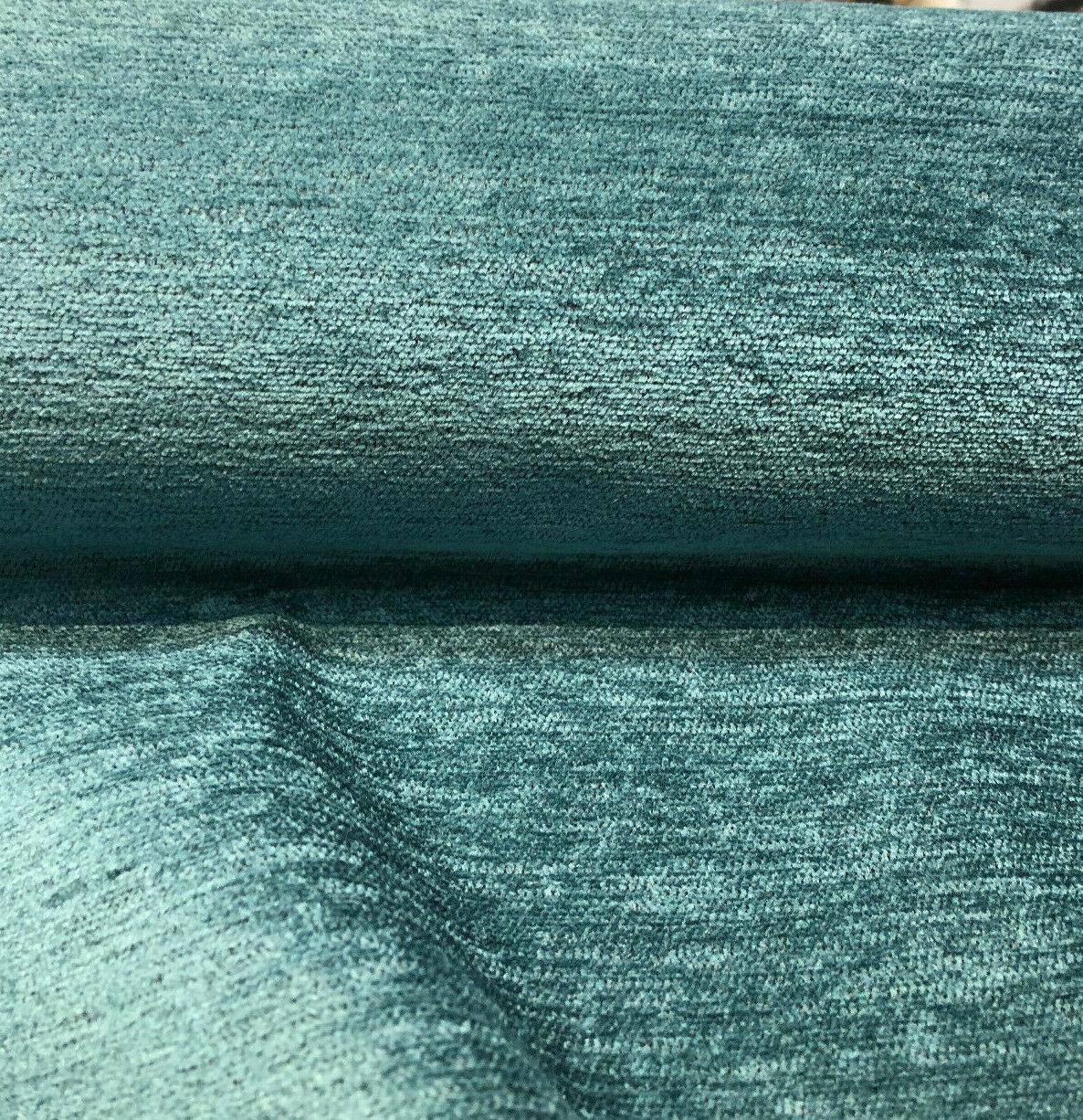 Barcelona Soft Chenille Upholstery Fabric - Turquoise Teal, 56" Width (1 Yard)
