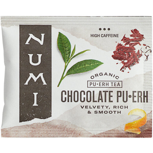 Numi Organic Chocolate Pu-Erh Tea Bags - 16/Box