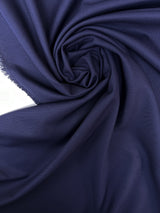 Blue Polyester Viscose Twill