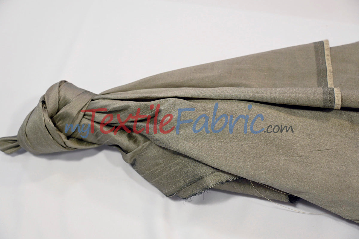 Faux Silk Polyester Dupioni Fabric - Solid Texture, 54" Width, Multiple Colors (Yards, Bolts, Sample Swatch)