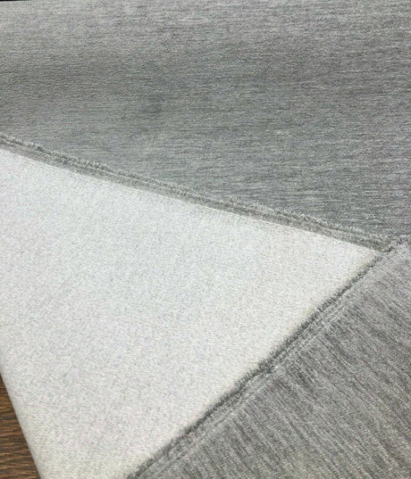 Barcelona Silver Soft Chenille Upholstery Fabric - Silver Solid, 56" Width (1 Yard)