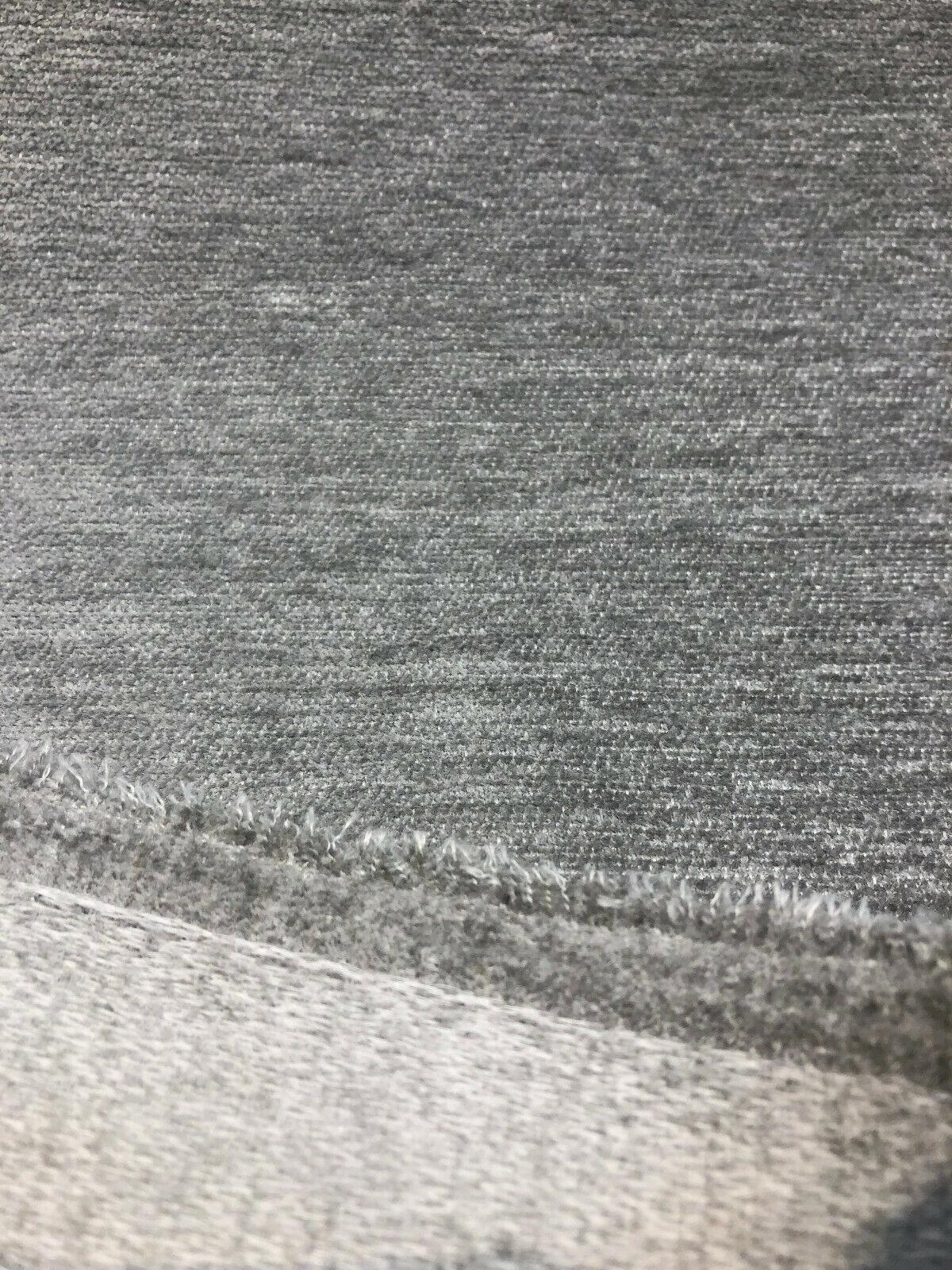 Barcelona Silver Soft Chenille Upholstery Fabric - Silver Solid, 56" Width (1 Yard)