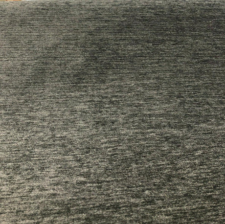 Barcelona Charcoal Soft Chenille Upholstery Fabric - Charcoal Solid, 56" Width (1 Yard)