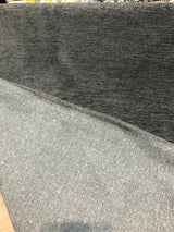 Barcelona Charcoal Soft Chenille Upholstery Fabric - Charcoal Solid, 56" Width (1 Yard)