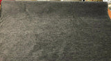Barcelona Charcoal Soft Chenille Upholstery Fabric - Charcoal Solid, 56" Width (1 Yard)