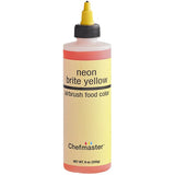 Chefmaster 9 oz. Neon Brite Yellow Airbrush Color