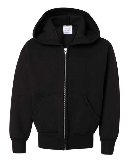 Hanes Youth EcoSmart Full-Zip Hooded Sweatshirt
