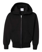 Hanes Youth EcoSmart Full-Zip Hooded Sweatshirt