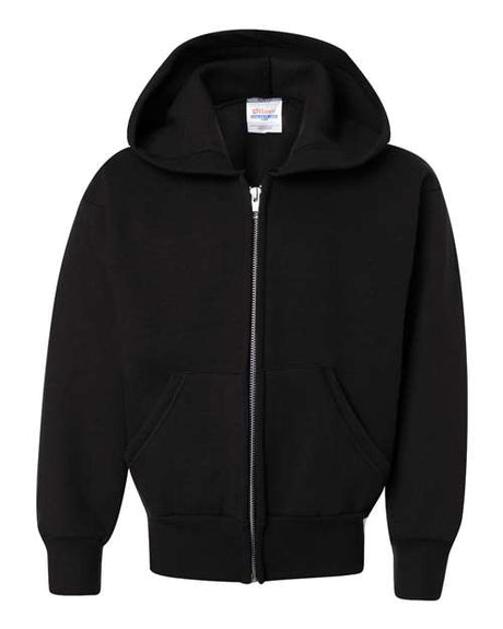 Hanes Youth EcoSmart Full-Zip Hooded Sweatshirt