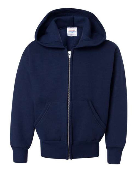 Hanes Youth EcoSmart Full-Zip Hooded Sweatshirt