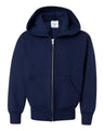 Hanes Youth EcoSmart Full-Zip Hooded Sweatshirt