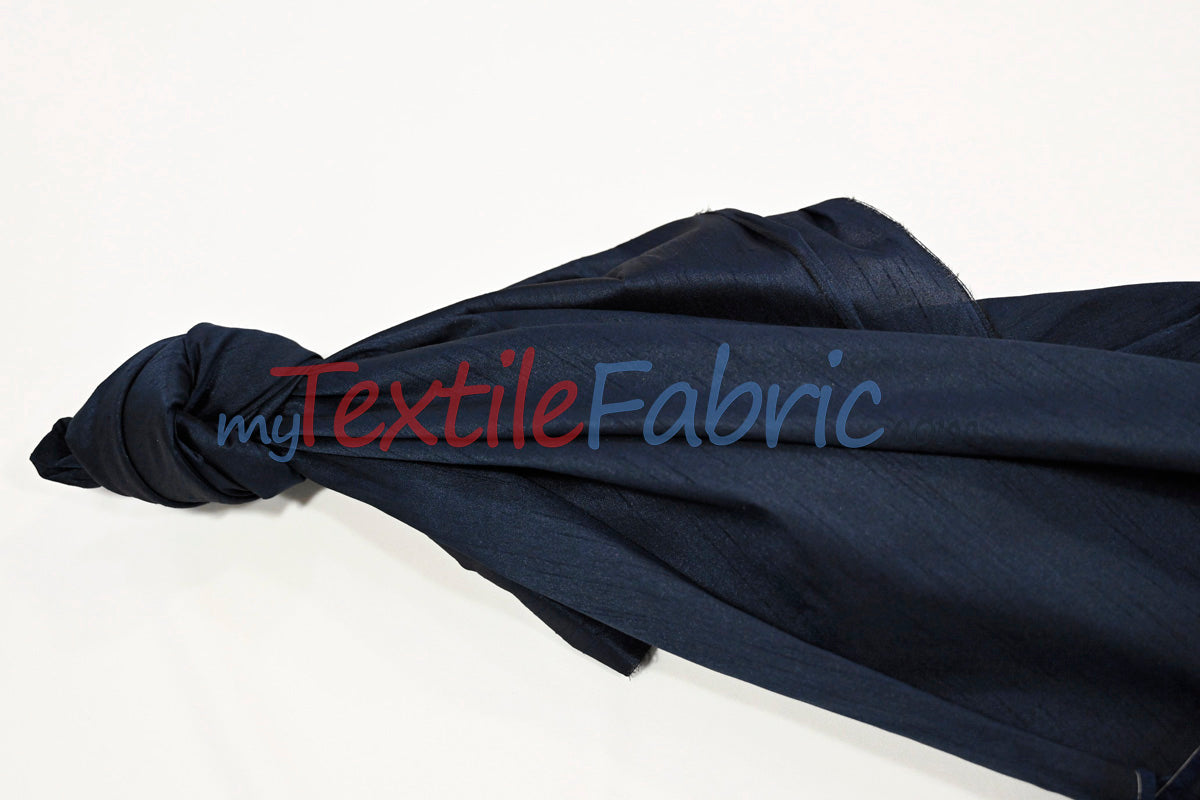 Faux Silk Polyester Dupioni Fabric - Solid Texture, 54" Width, Multiple Colors (Yards, Bolts, Sample Swatch)