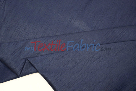 Faux Silk Polyester Dupioni Fabric - Solid Texture, 54" Width, Multiple Colors (Yards, Bolts, Sample Swatch)