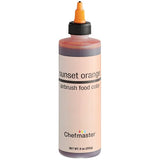 Chefmaster 9 oz. Sunset Orange Airbrush Color