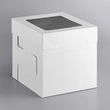 12 x 12 x 12" White Bakery Boxes with Window Pastry Boxes for Tall and Heavy Cakes