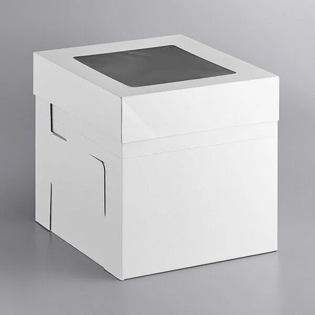 12 x 12 x 12" White Bakery Boxes with Window Pastry Boxes for Tall and Heavy Cakes