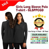 Girls Long Sleeve Polo T-shirt | RADYAN®