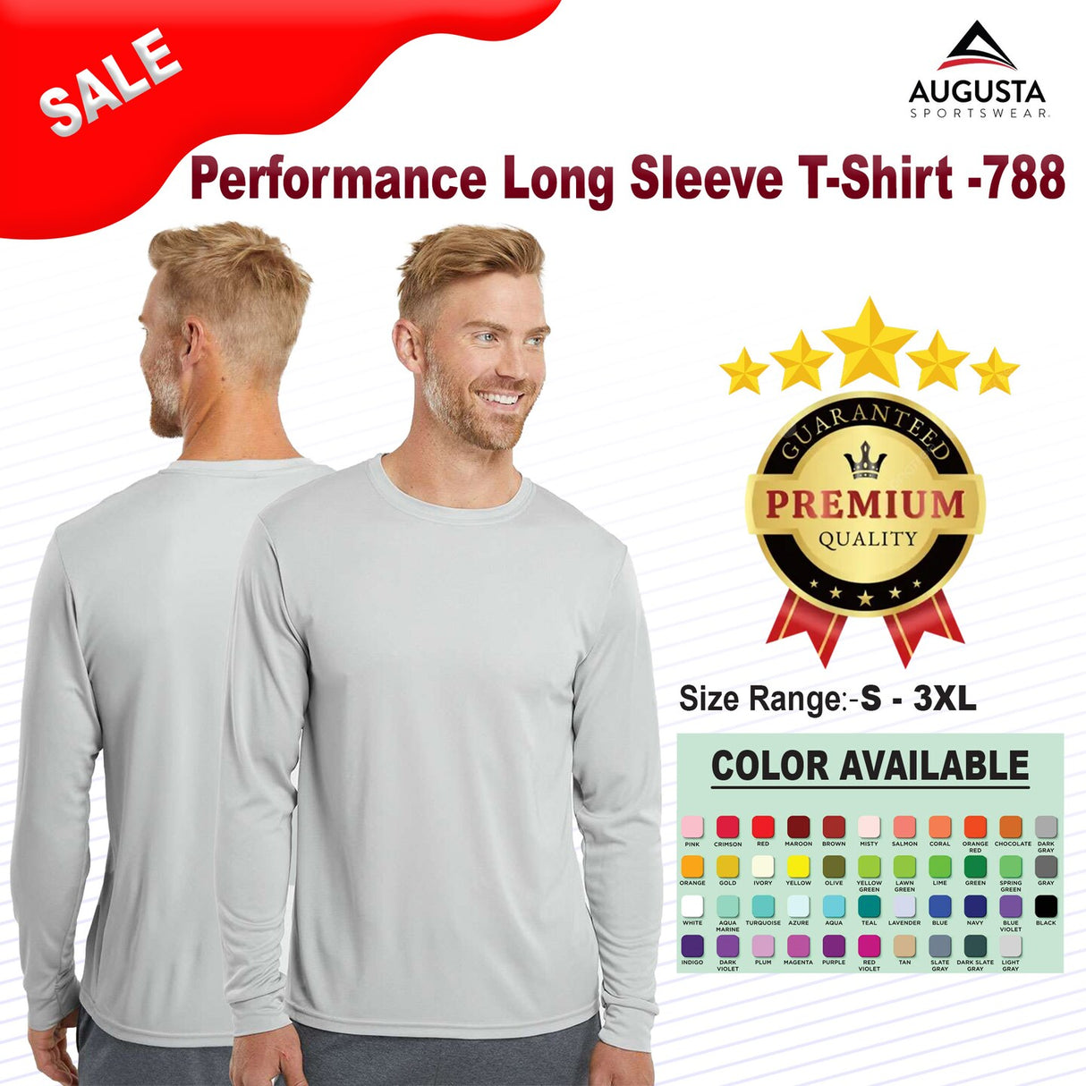 Augusta Sportswear® Performance Crewneck Long Sleeve T-Shirt