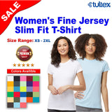 Tultex® Women's Fine Jersey Slim Fit Short Sleeve Crewneck T-Shirt