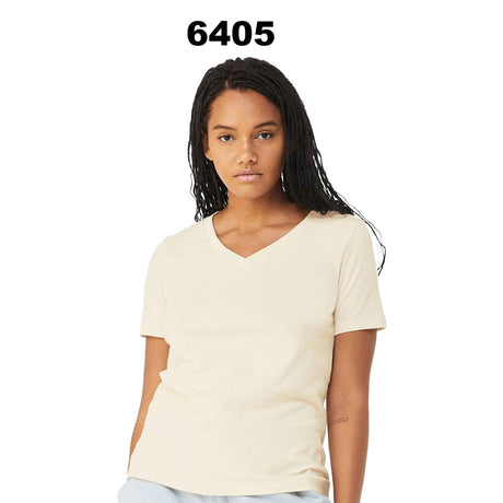 BELLA + CANVAS® Women Relaxed Jersey V Neck Short Sleeve T-Shirt