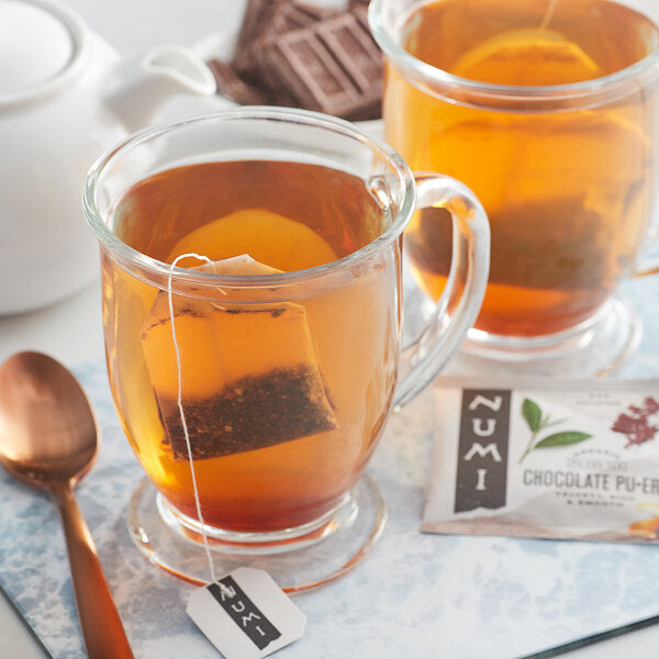 Numi Organic Chocolate Pu-Erh Tea Bags - 100/Case