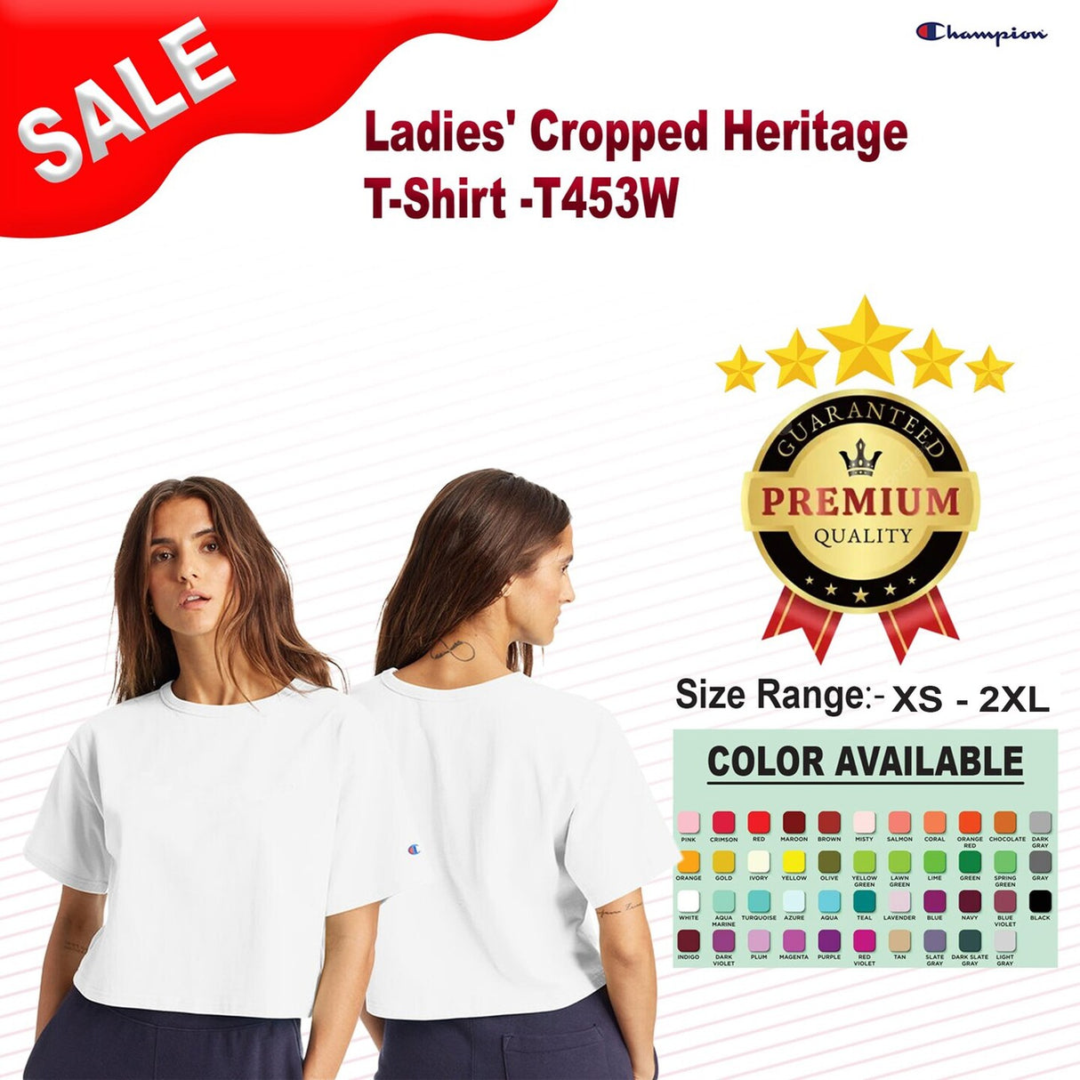 Champion® Ladies Cropped Heritage T Shirt