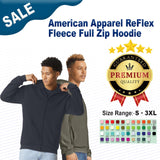 American Apparel® ReFlex Fleece Full-Zip Hoodie