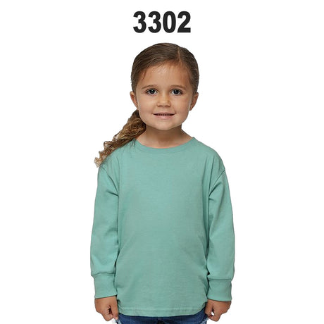 Rabbit Skins® Toddler Crew Neck Long-Sleeve Fine Jersey T-Shirt - 3302