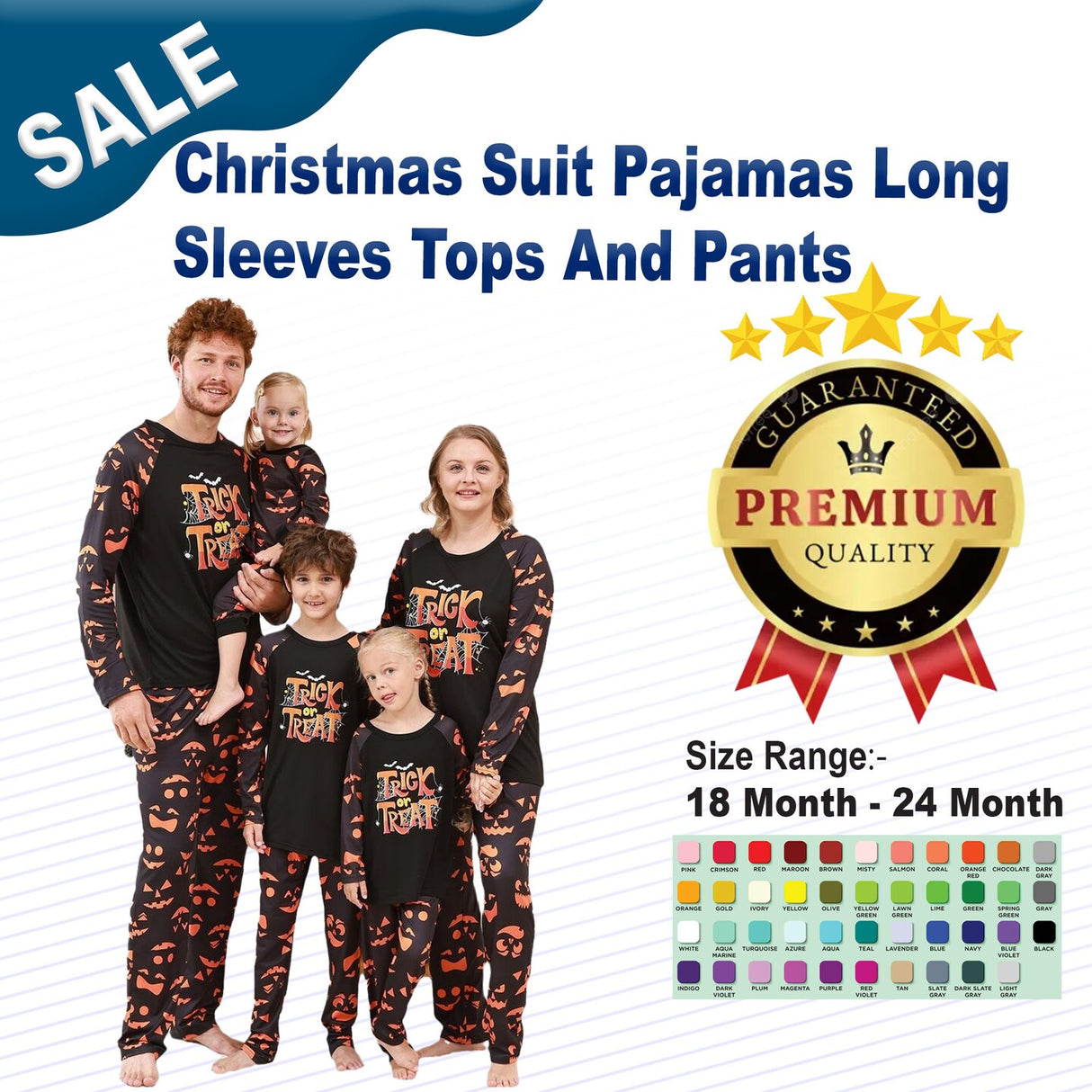 Christmas Suit Pajamas Long Sleeves Tops And Pants