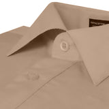 khaki long sleeve Polo shirt